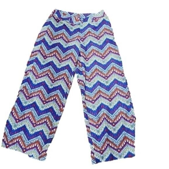 Umgee Pants multicolored boho wide leg Mid-rise festival NWT Women's Medium - Picture 1 of 6